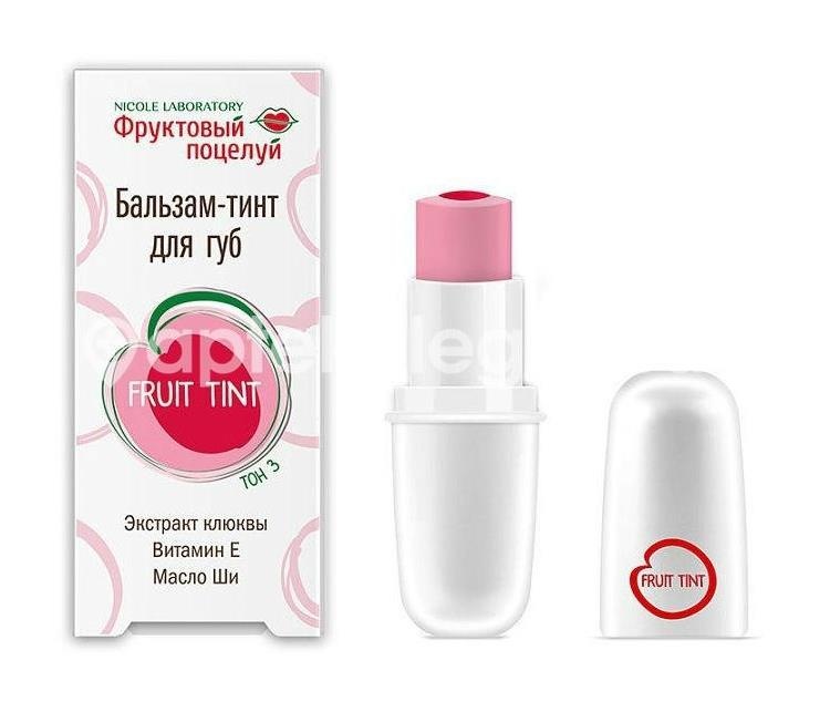 Изображение Фруктовый поцелуй бальзам-тинт для губ тон 3 4,3г. Фруктовый поцелуй бальзам-тинт для губ тон 3 4,3г. НИКОЛЬ ООО