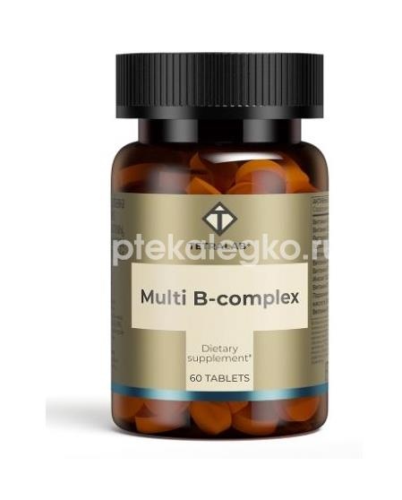 Изображение Tetralab мульти в-комплекс 60 шт таблетки TETRALAB МУЛЬТИ В-КОМПЛЕКС 60 ШТ ТАБЛЕТКИ  КВАДРАТ-С ООО