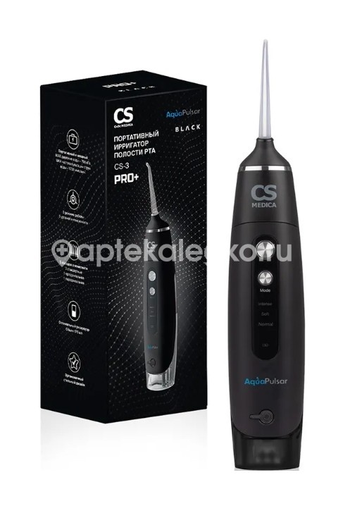 Изображение Портативный ирригатор полости рта cs medica aquapulsar cs - 3 pro + black (черный) ПОРТАТИВНЫЙ ИРРИГАТОР ПОЛОСТИ РТА CS MEDICA AQUAPULSAR CS - 3 PRO + BLACK (ЧЕРНЫЙ) OMRON