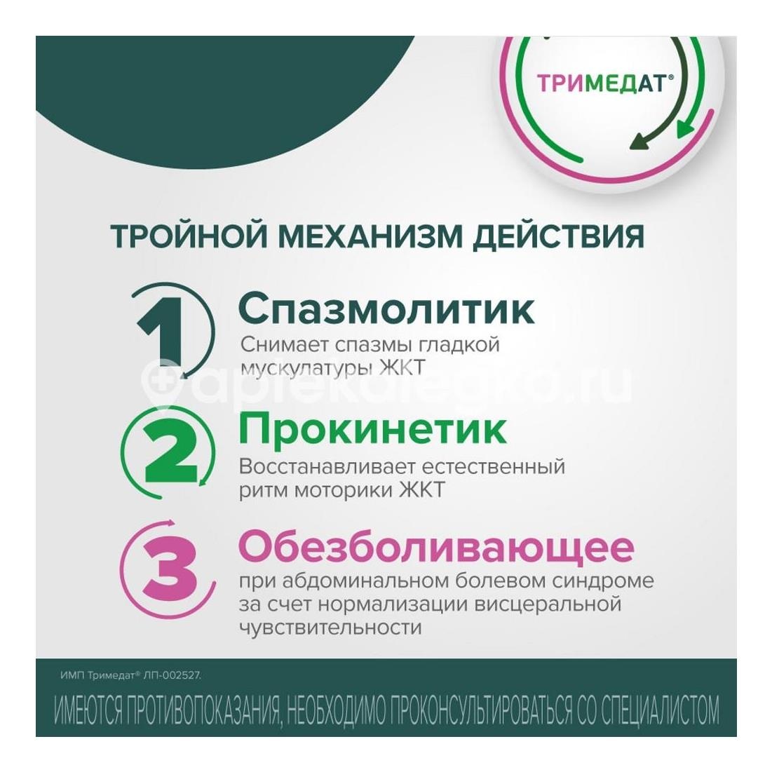 Тримедат 200мг. 30шт. таблетки Тримедат 200мг. 30шт. таблетки - 4