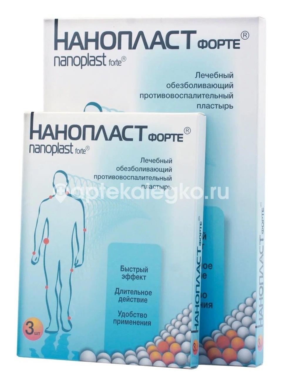 Нанопласт форте пластырь обезболивающий 7х9см. №3 Нанопласт форте пластырь обезболивающий 7х9см. №3 - 3