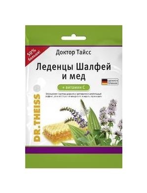 Изображение Доктор тайсс леденцы 75г. шалфей + мёд Доктор Тайсс леденцы 75г. шалфей + мёд Др. Тайсс Натурварен ГмбХ (THEISS )