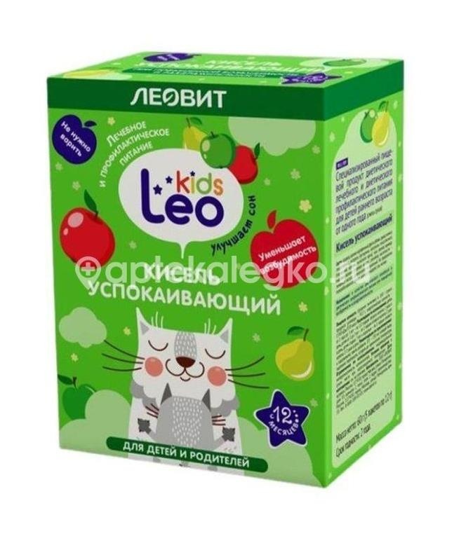 Изображение Леовит leo kids кисель для детей успокаивающий 12г 5 шт пакеты ЛЕОВИТ LEO KIDS КИСЕЛЬ ДЛЯ ДЕТЕЙ УСПОКАИВАЮЩИЙ 12Г 5 ШТ ПАКЕТЫ Леовит-Нутрио ООО