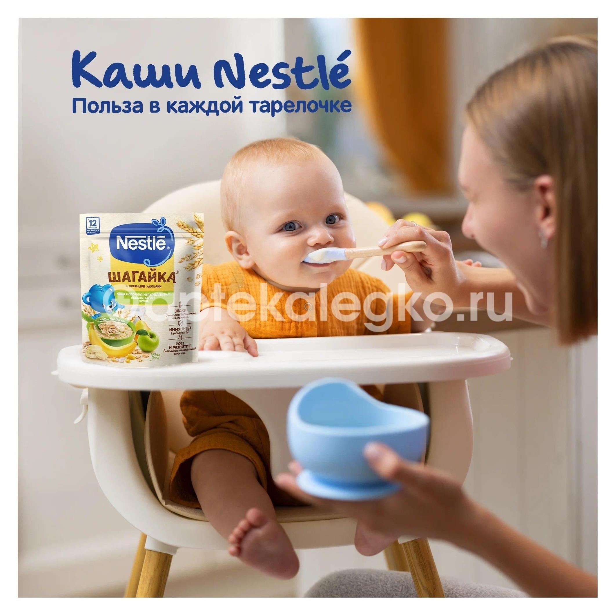 Изображение Нестле каша 190г. шагайка мультизлак. яблоко + банан + груша НЕСТЛЕ КАША 190Г. ШАГАЙКА МУЛЬТИЗЛАК. ЯБЛОКО + БАНАН + ГРУША NESTLE SWISSE S.A.