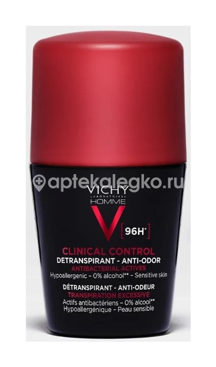 Vichy homme дезодорант-антиперспирант 96ч клиник контрол 50мл Vichy homme дезодорант-антиперспирант 96ч клиник контрол 50мл - 1