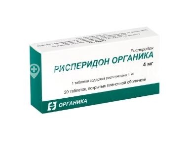 Изображение Рисперидон органика 4мг 20шт. таблетки покрытые пленочной оболочкой Рисперидон органика 4мг 20шт. таблетки покрытые пленочной оболочкой ОРГАНИКА