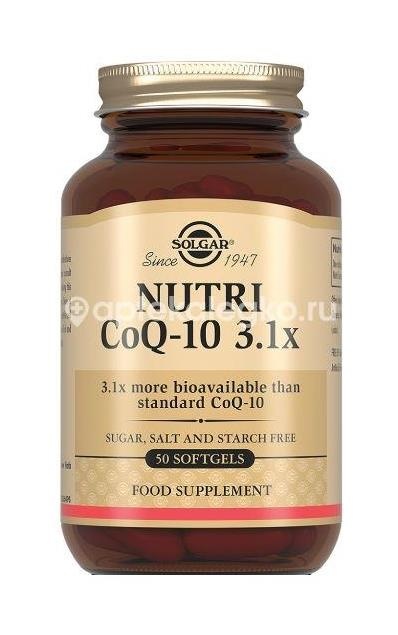 Изображение Солгар нутрикоэнзим q - 10 капсулы 50 шт. СОЛГАР НУТРИКОЭНЗИМ Q - 10 КАПСУЛЫ 50 ШТ. SOLGAR VITAMIN AND HERB