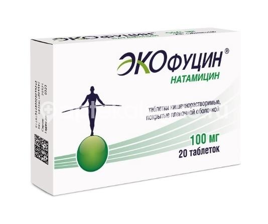 Изображение Экофуцин 100мг 20шт. таблетки кишечнорастворимые покрытые пленочной оболочкой ЭКОФУЦИН 100мг 20шт. таблетки кишечнорастворимые покрытые пленочной оболочкой АВВА РУС ОАО