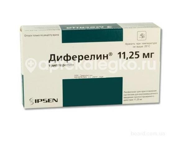 Изображение Диферелин 11,25мг. с р - лем пор. для сусп. №1 фл. /ипсен/ ДИФЕРЕЛИН 11,25МГ. С Р - ЛЕМ ПОР. ДЛЯ СУСП. №1 ФЛ. /ИПСЕН/ ИПСЕН ФАРМА БИОТЕК