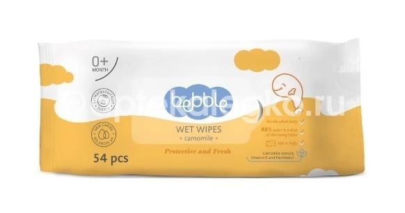 Изображение Bebble wet wipes влажные салфетки 54шт. Bebble Wet Wipes Влажные салфетки 54шт. LAVENA (ЛАВЕНА )