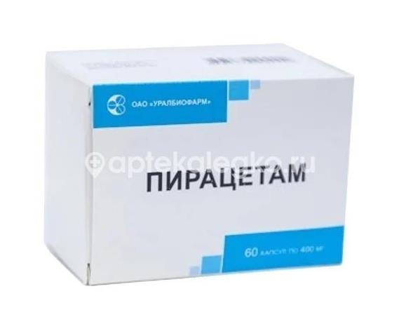 Пирацетам 400мг. №60 капс. /уралбиофарм/ Пирацетам 400мг. №60 капс. /уралбиофарм/ - 1