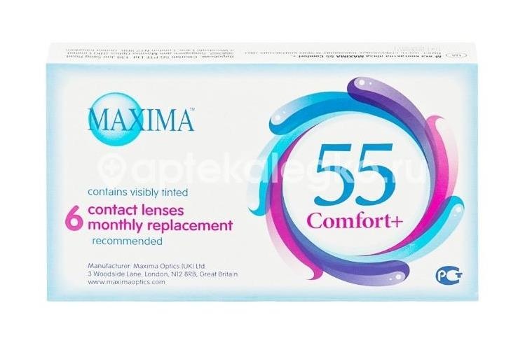 Контактные линзы maxima комфорт 8,6 -5,00 6шт. Контактные линзы maxima комфорт 8,6 -5,00 6шт. - 1