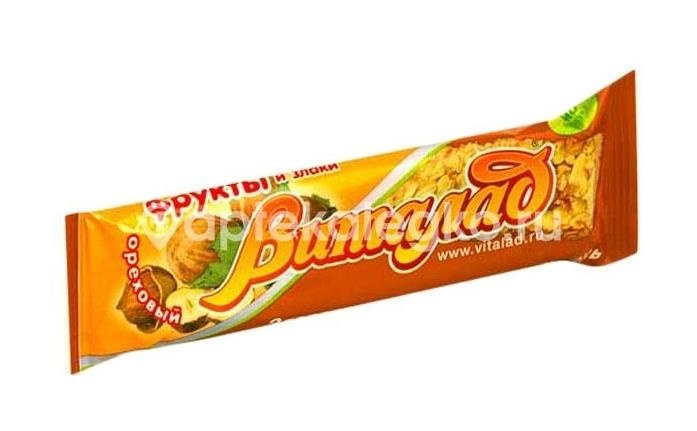 Виталад мюсли - батончик ореховый 40г. на фруктозе Виталад мюсли - батончик ореховый 40г. на фруктозе - 1