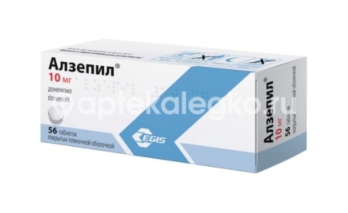 Алзепил 10мг. таблетки покрытые пленочной оболочкой 56 шт. Алзепил 10мг. таблетки покрытые пленочной оболочкой 56 шт. - 2
