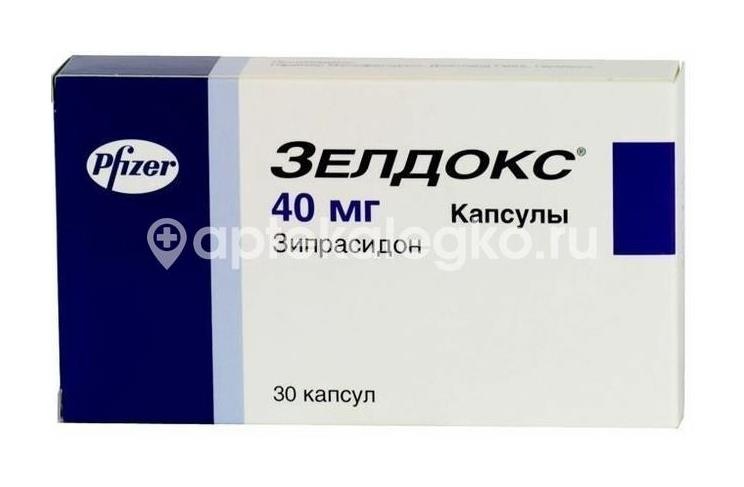 Изображение Зелдокс 40мг. №30 капс. ЗЕЛДОКС 40МГ. №30 КАПС. Пфайзер ГмбХ,произведено Генрих Мак Насл. ГмбХ и К
