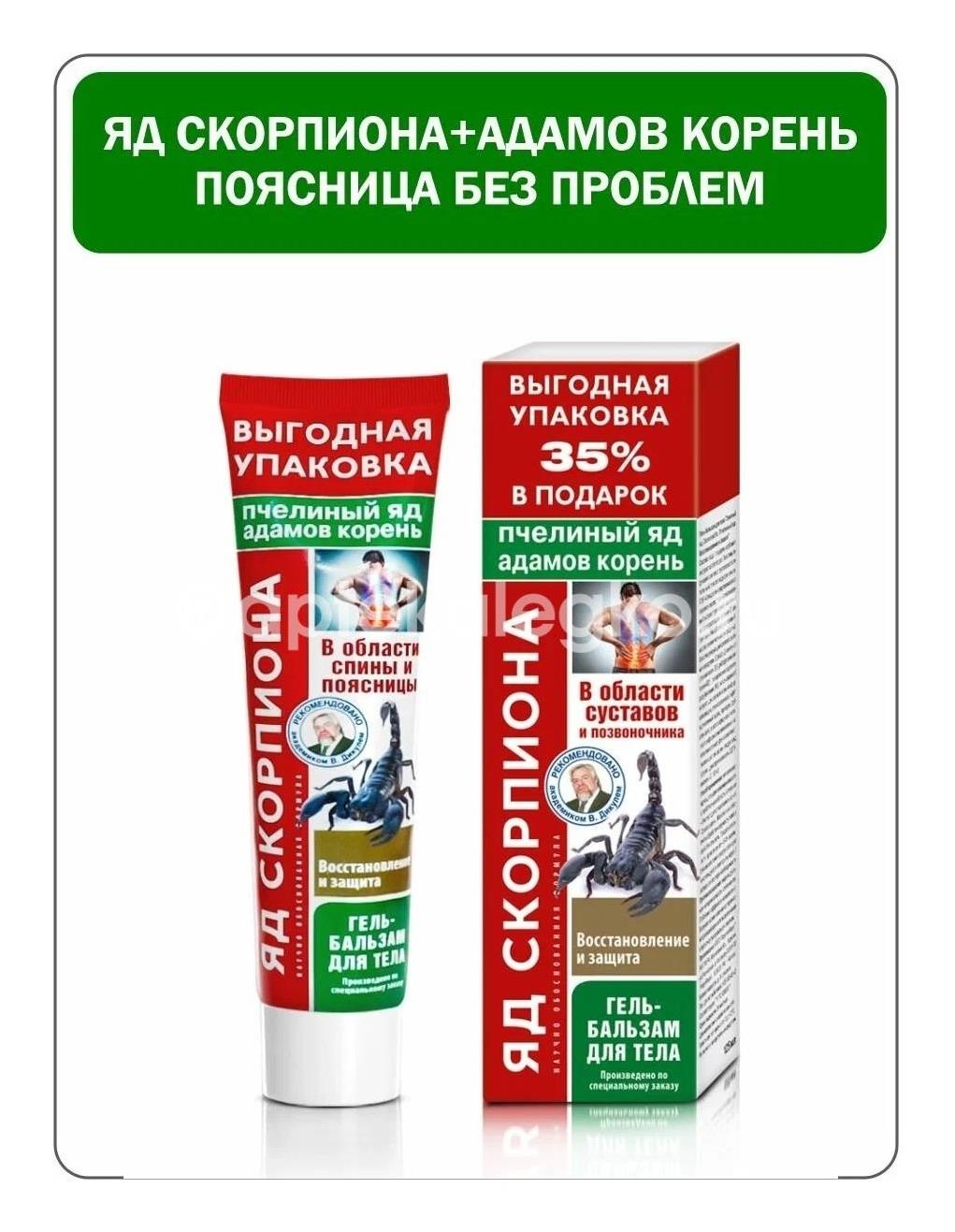Суставит гель для тела яд скорпиона + яд гюрзы 125мл. Суставит гель для тела яд скорпиона + яд гюрзы 125мл. - 1