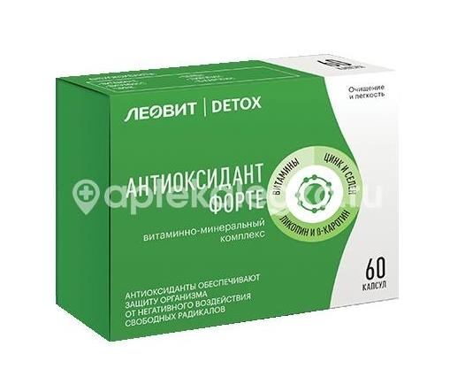 Леовит детокс антиоксидант форте витаминно-минеральный комплекс 60шт капсулы Леовит детокс антиоксидант форте витаминно-минеральный комплекс 60шт капсулы - 1