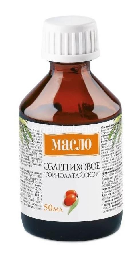 Изображение Масло облепиховое алтайское премиум 50мл. МАСЛО ОБЛЕПИХОВОЕ АЛТАЙСКОЕ ПРЕМИУМ 50МЛ. ЮНИФАРМ (UNIPHARM )