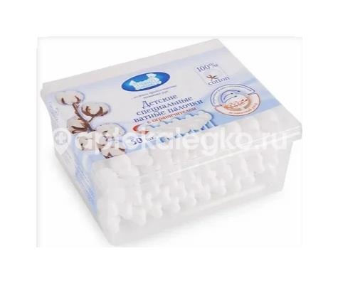 Наша мама детские ватные палочки с ограничителем 50шт. Наша мама детские ватные палочки с ограничителем 50шт. - 3