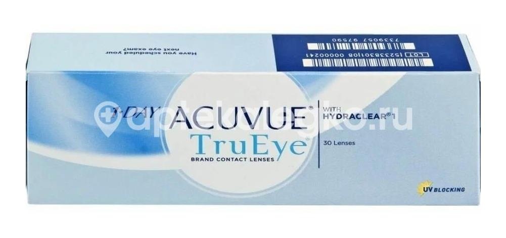 Изображение Линза контактная acuvue one day true eye 8.5 - 1,00 30pk ЛИНЗА КОНТАКТНАЯ ACUVUE ONE DAY TRUE EYE 8.5 - 1,00 30PK JOHNSON & JOHNSON (ДЖОНСОН) J&J