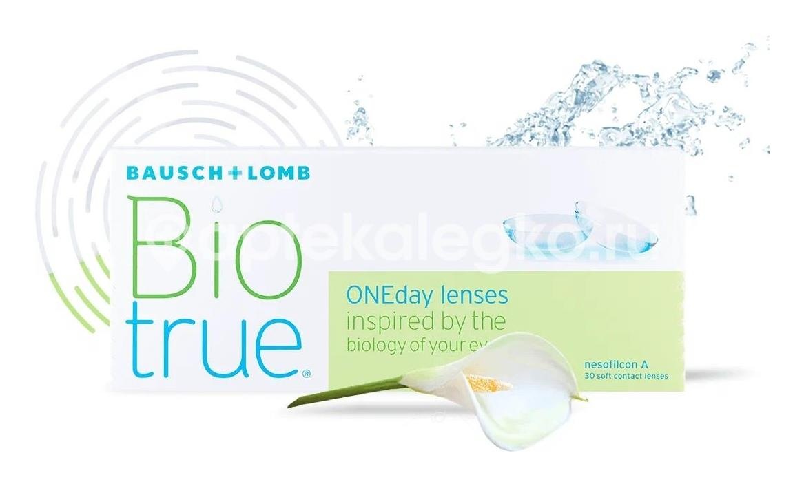 Контактные линзы biotrue one day однодневные 8,6 -2,75 30шт. Контактные линзы biotrue one day однодневные 8,6 -2,75 30шт. - 1