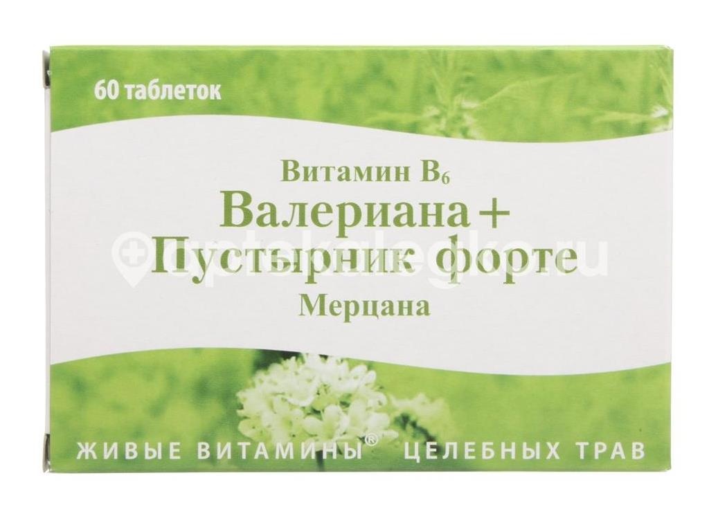 Изображение Валериана + пустырник форте №60 таб. ВАЛЕРИАНА + ПУСТЫРНИК ФОРТЕ №60 ТАБ. КУРОРТМЕДСЕРВИС
