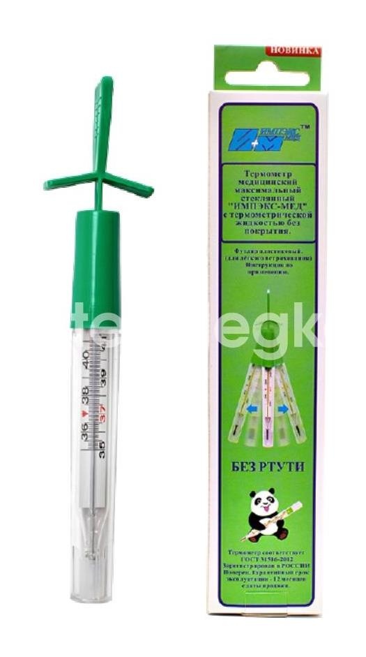 Термометр медицинский б/ртутный в футляре "импекс - мед" легкое встряхивание Термометр медицинский б/ртутный в футляре "импекс - мед" легкое встряхивание - 1