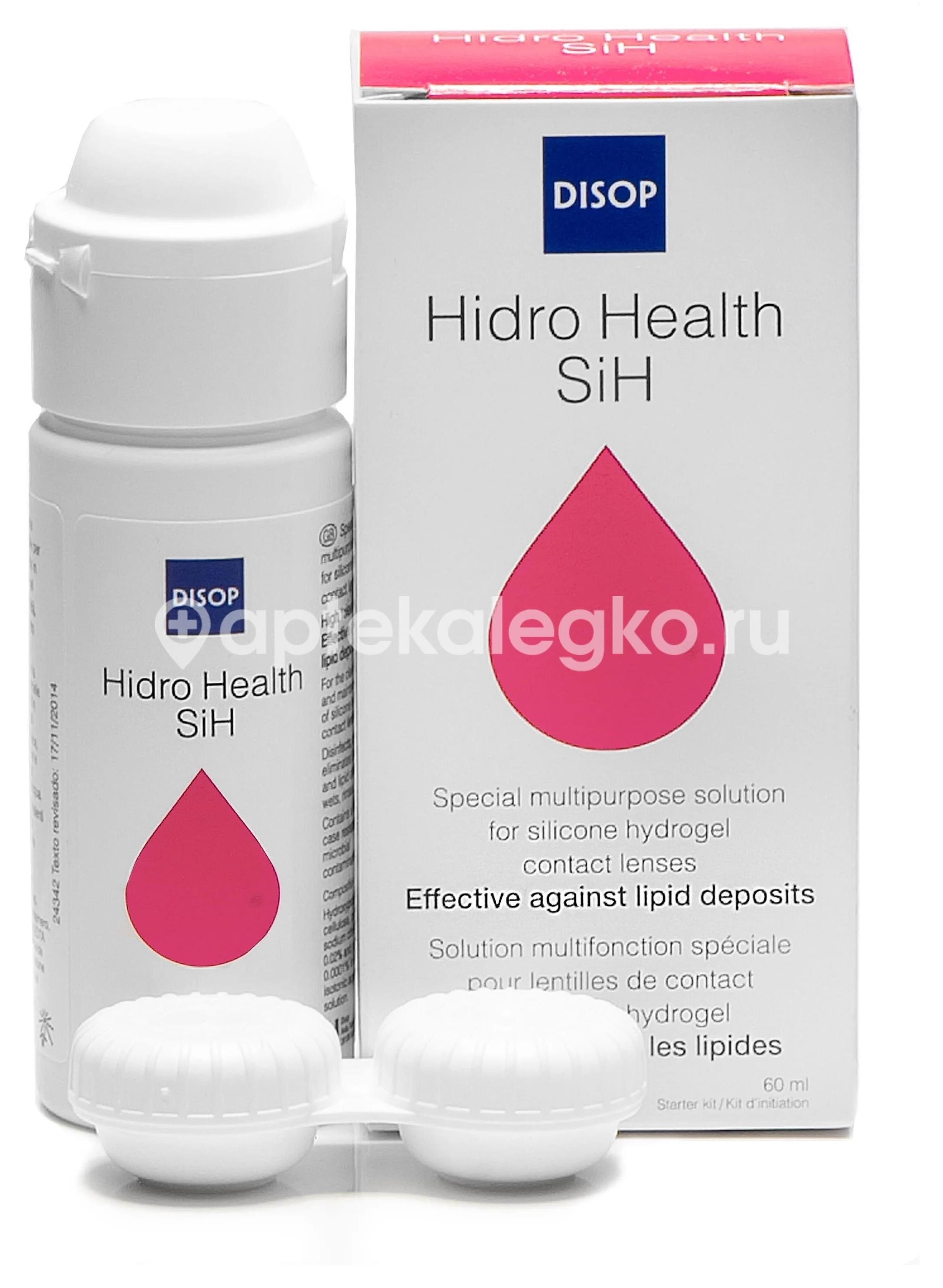 Изображение Раствор для линз disop hidro health sih 60мл РАСТВОР ДЛЯ ЛИНЗ DISOP HIDRO HEALTH SIH 60МЛ