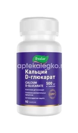 Изображение Кальция d-глюкарат 500мг 90шт. капсулы Кальция D-глюкарат 500мг 90шт. капсулы ЭВАЛАР