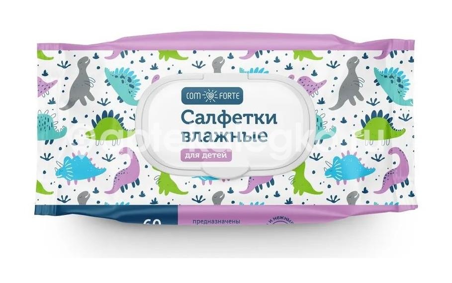 Изображение Comforte салфетки влажные детские 60 шт с пластиковой крышкой COMFORTE САЛФЕТКИ ВЛАЖНЫЕ ДЕТСКИЕ 60 ШТ С ПЛАСТИКОВОЙ КРЫШКОЙ  АВАНГАРД