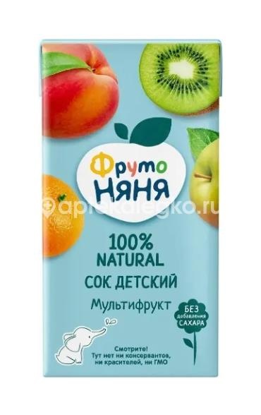 Изображение Фрутоняня сок мультифрукт с мякотью 500мл. Фрутоняня сок мультифрукт с мякотью 500мл. ПРОГРЕСС МГП ФГУП