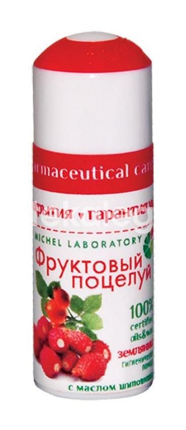 Изображение Фруктовый поцелуй помада земляника гигиеническая 3,5г. Фруктовый поцелуй помада земляника гигиеническая 3,5г. НИКОЛЬ ООО