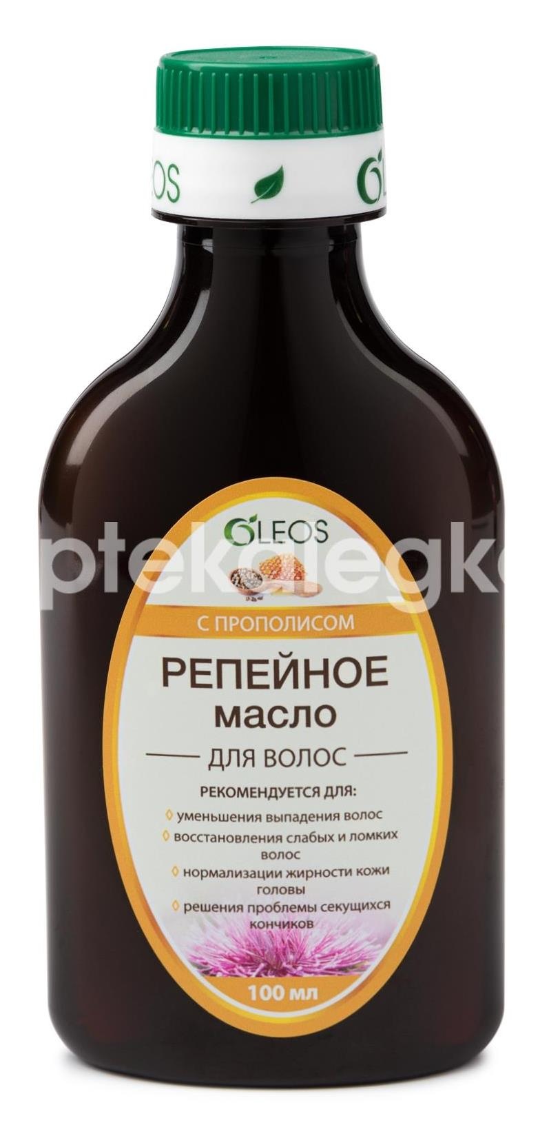 Олеос масло репейное с экстрактом прополиса 100мл Олеос масло репейное с экстрактом прополиса 100мл - 1