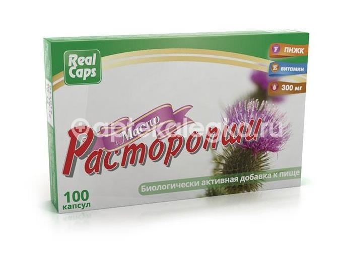 Расторопша масло первый холод.отжим 300мг. №100 капс. /реалкапс/ Расторопша масло первый холод.отжим 300мг. №100 капс. /реалкапс/ - 1