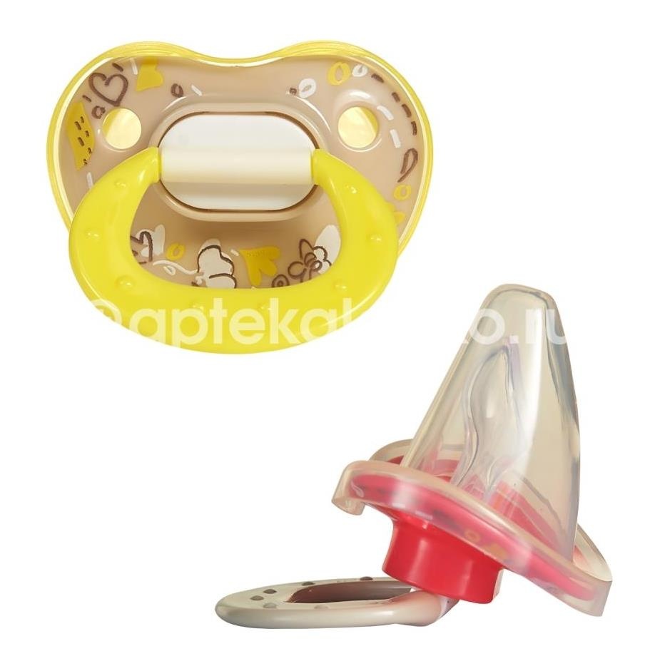 Пома пустышка силик. с футляром 4 + /арт.3712/ Пома пустышка силик. с футляром 4 + /арт.3712/ - 1