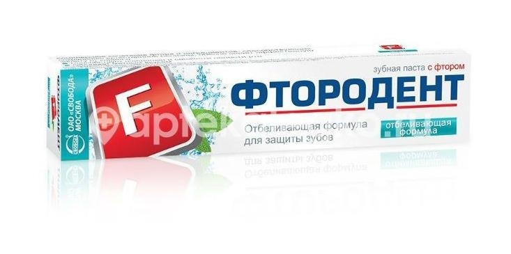 Фтородент зуб.паста отбел. 62г. туба Фтородент зуб.паста отбел. 62г. туба - 1