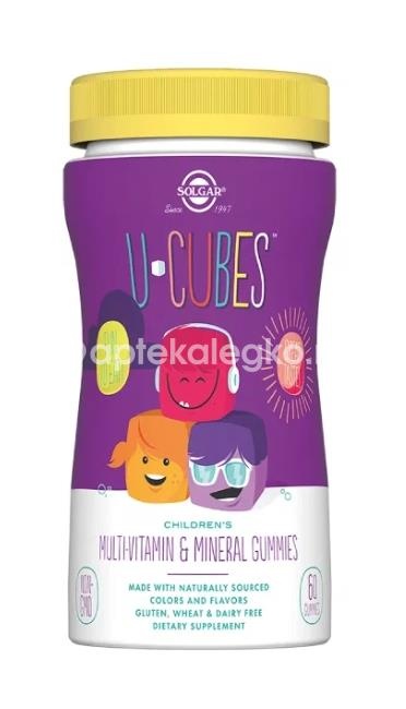 Solgar ю - кьюбс с мультивитаминами и минералами для детей мармеладные пастилки жевательные 60шт. Solgar ю - кьюбс с мультивитаминами и минералами для детей мармеладные пастилки жевательные 60шт. - 1