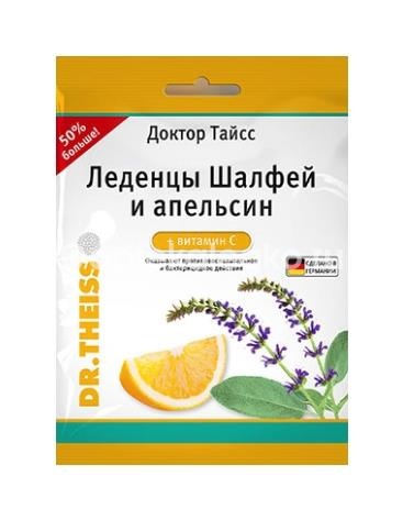 Доктор тайсс леденцы 75г. шалфей + апельсин Доктор тайсс леденцы 75г. шалфей + апельсин - 1