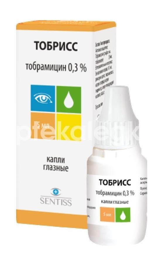 Тобрисс 0,3% капли глазные 5мл. флакон - капельница Тобрисс 0,3% капли глазные 5мл. флакон - капельница - 2