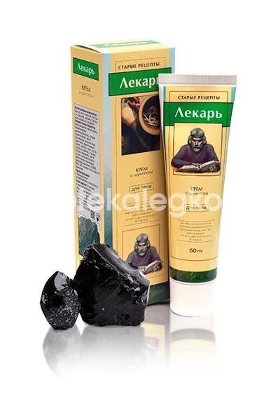 Лекарь крем для тела шунгит обезб. 50мл. Лекарь крем для тела шунгит обезб. 50мл. - 2