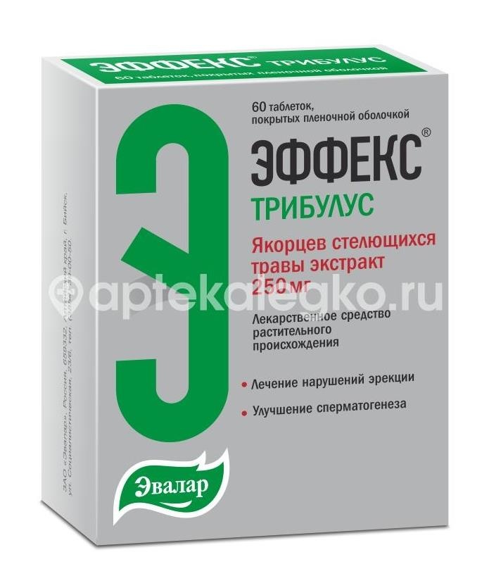 Эффекс трибулус 250мг. 60шт. таблетки покрытые пленочной оболочкой Эффекс трибулус 250мг. 60шт. таблетки покрытые пленочной оболочкой - 2