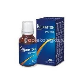 Карнитон 20мл. р - р фл./кап. (бад) Карнитон 20мл. р - р фл./кап. (бад) - 1