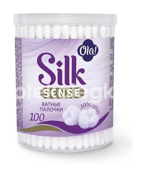 Ola silk sense ватные палочки 100шт. банка /ола/ Ola silk sense ватные палочки 100шт. банка /ола/ - 1
