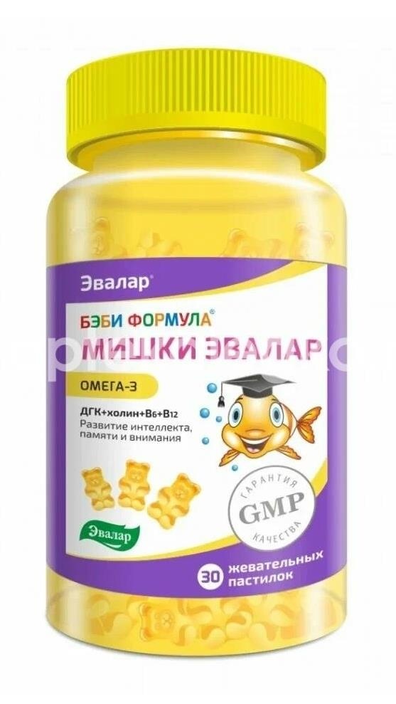 Бэби формула пастилки мишки омега - 3 №30 жев. /эвалар/ Бэби формула пастилки мишки омега - 3 №30 жев. /эвалар/ - 4