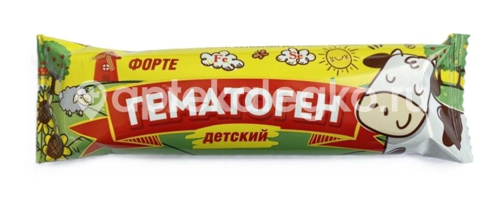 Гематоген форте детский 40г. Гематоген форте детский 40г. - 1
