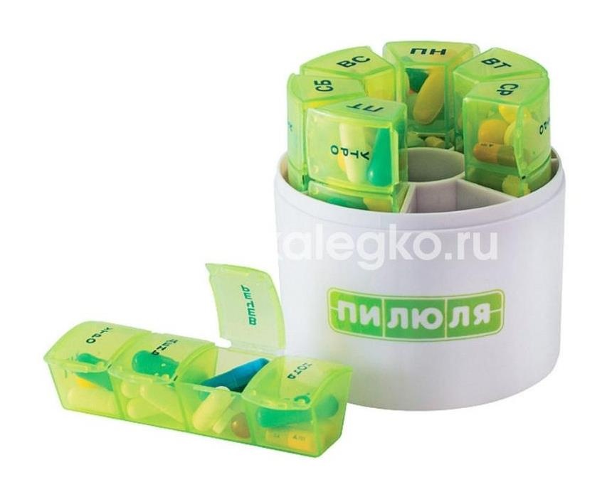 Таблетница - контейнер пилюля 7 дней цилиндр /арт.3739/ Таблетница - контейнер пилюля 7 дней цилиндр /арт.3739/ - 2