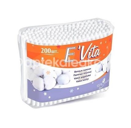 E'vita ватные палочки 200шт. /эвита/ E'vita ватные палочки 200шт. /эвита/ - 1