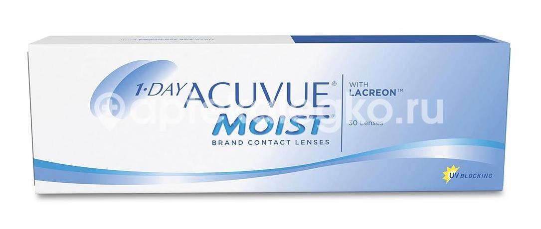 Изображение Контактные линзы acuvue one day moist однодневные 8,5 -2,00 30шт. Контактные линзы Acuvue One day moist однодневные 8,5 -2,00 30шт. JOHNSON & JOHNSON (ДЖОНСОН) J&J