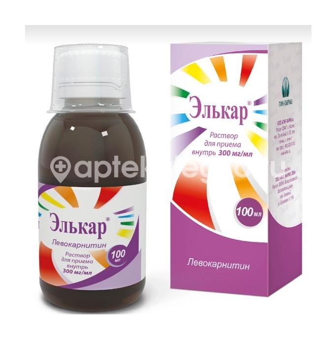Элькар 30% 1шт. раствор для внутреннего применения 100мл. флакон Элькар 30% 1шт. раствор для внутреннего применения 100мл. флакон - 3