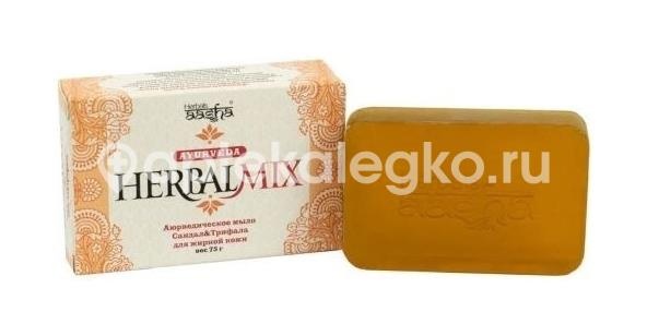 Изображение Aasha herbals мыло аюрведическое сандал и трифала herbalmix 75 г AASHA HERBALS МЫЛО АЮРВЕДИЧЕСКОЕ САНДАЛ И ТРИФАЛА HERBALMIX 75 Г Cosme Dream International Pvt.Ltd